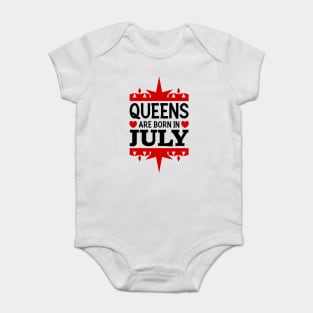 Queens are born in July Baby Bodysuit